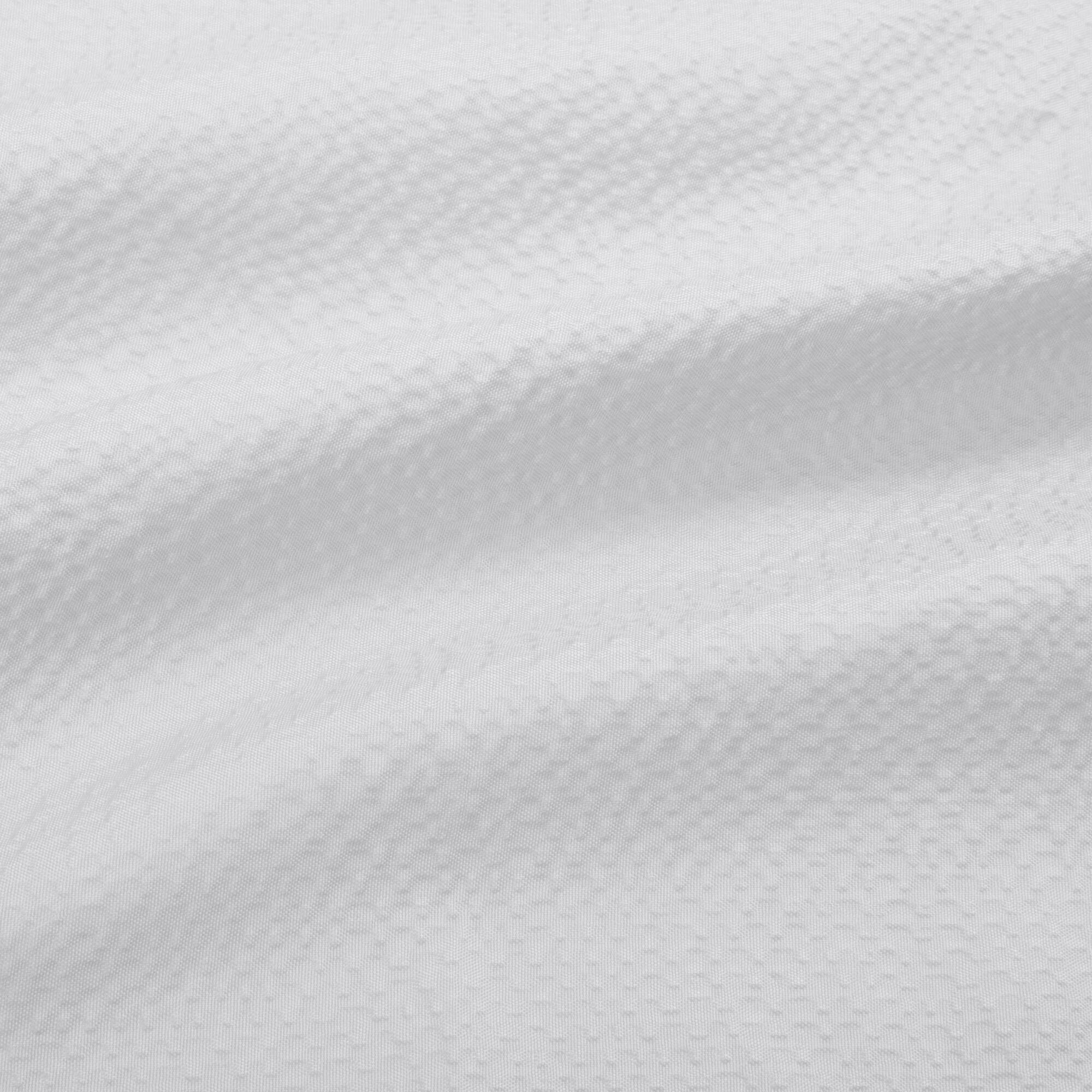 Bath Bliss White Microfiber Soft Touch Seersucker Design Shower Curtain Liner